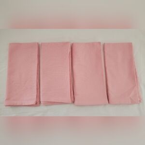 New DII Home Set Of Four Bubble Gum Pink 100% Cotton Dinner Napkins